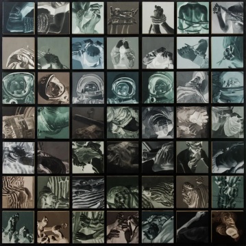 林达蔚 《以太》 布面油画 157×157cm 2018
林达蔚 《以太》 布面油画 157×157cm 2018