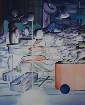《沉沦之流》 210×170cm 布面油画 2019
《沉沦之流》 210×170cm 布面油画 2019
