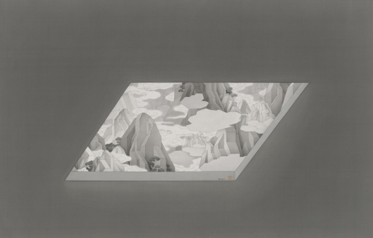《仰》 48×80cm 绢本 2018
