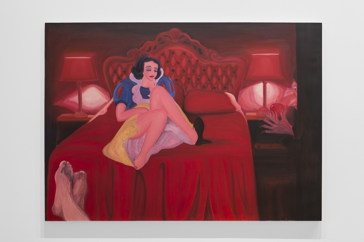 武晨 《少妇历险记》 180×250cm 布面丙烯 2015 (摄影:董林)
武晨 《少妇历险记》 180×250cm 布面丙烯 2015 (摄影:董林)