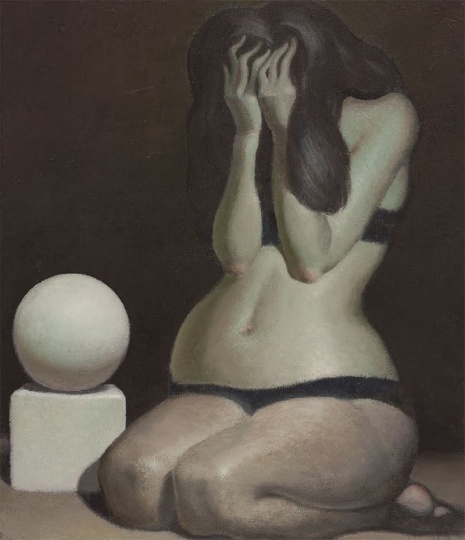 王兴伟 《女人体和几何形体》  70×60cm 布面油画 2011  
图片来源：麦勒画廊
