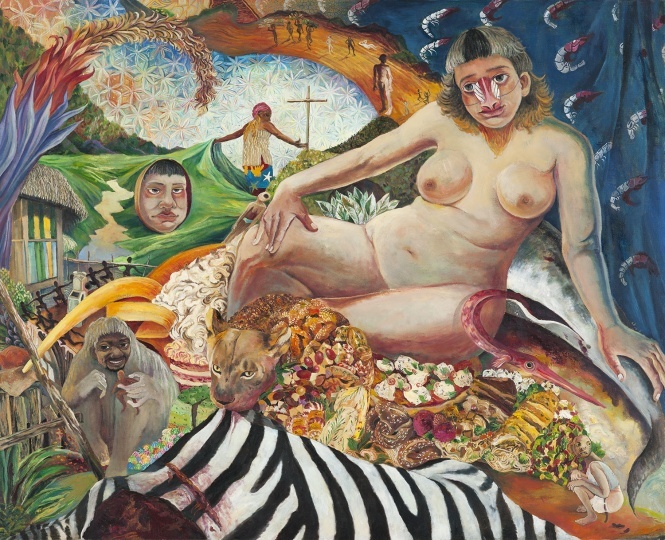 刘冰 《一个女人》 130×160cm 布面油画 2016
图片来源:玉兰堂
刘冰 《一个女人》 130×160cm 布面油画 2016
图片来源:玉兰堂