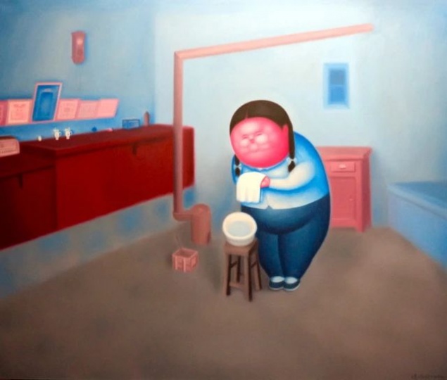 潘德海 《童年》 170×200cm 布面油画 2013 ©️潘德海
