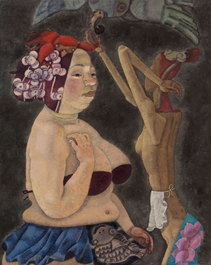 曹力 《奇思妙想》 30×24cm 亚麻布油画 2017
图片来源:灿艺术中心
曹力 《奇思妙想》 30×24cm 亚麻布油画 2017
图片来源:灿艺术中心
