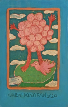 《没关系》 28.5×19cm 纸本油画 2020
《没关系》 28.5×19cm 纸本油画 2020