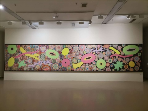 《46#》 205×1014cm 综合材料、宣纸 2020
《46#》 205×1014cm 综合材料、宣纸 2020