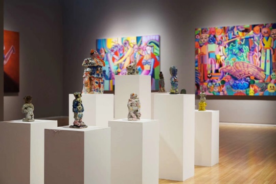 “梁曼勇:在忧郁的山坡上”,玉兰堂展览现场
“梁曼勇:在忧郁的山坡上”,玉兰堂展览现场