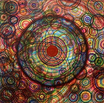 《47#》 200×200cm 综合材料、宣纸 2020
《47#》 200×200cm 综合材料、宣纸 2020