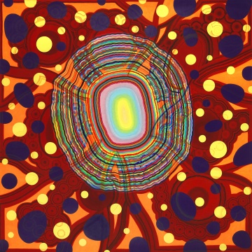 《43# 》 200×200cm 综合材料、宣纸 2020
《43# 》 200×200cm 综合材料、宣纸 2020