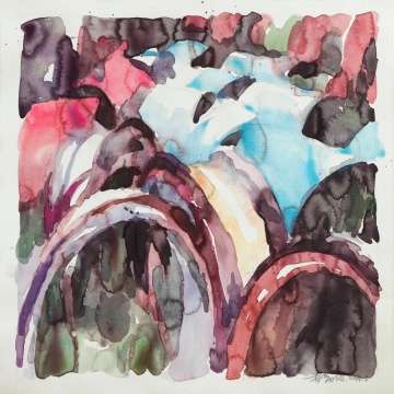 李易纹《序列-3》 纸本水彩 50x50cm 2019
李易纹《序列-3》 纸本水彩 50x50cm 2019