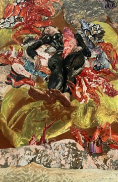 龚辰宇 《偶像-海女》 230×150cm 布面油画 2020
龚辰宇 《偶像-海女》 230×150cm 布面油画 2020