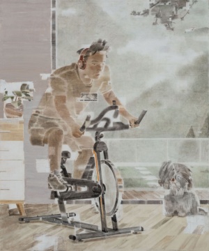 夏禹 《看见山》 240×200cm 布面坦培拉 2020
夏禹 《看见山》 240×200cm 布面坦培拉 2020