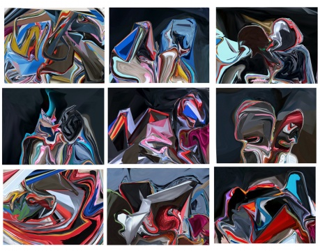 刘勃麟《Now Now No.1》 布面数码微喷 90x120cm (x9) 2020
刘勃麟《Now Now No.1》 布面数码微喷 90x120cm (x9) 2020