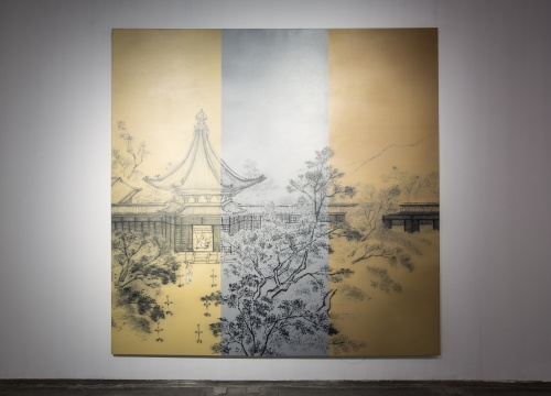何森《马麟 秉烛夜游图》 300×300cm 2010
何森《马麟 秉烛夜游图》 300×300cm 2010