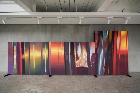 陈文波 《紫金》 200×150 cm×3 布面油画 2019
陈文波 《紫金》 200×150 cm×3 布面油画 2019
