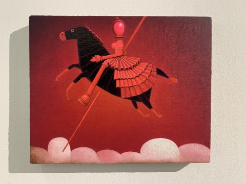 张弓 《启示录 No.5》 22 x 27 cm 布面油画 2020
张弓 《启示录 No.5》 22 x 27 cm 布面油画 2020