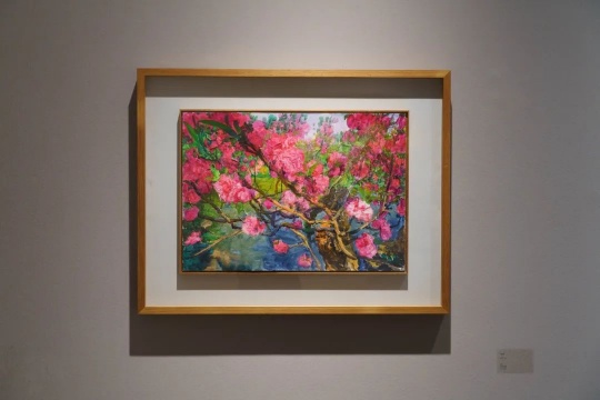 周春芽 《再见三月》 2020 纸本丙烯 42×59cm
周春芽 《再见三月》 2020 纸本丙烯 42×59cm