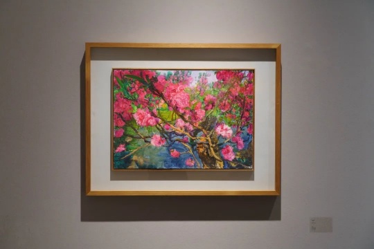 周春芽 《再见三月》 2020 纸本丙烯 42×59cm
