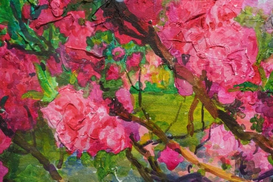 玉兰堂画廊夏季群展“丛林” 看点不止周春芽的“桃花” 玉兰堂画廊夏季群展“丛林” 看点不止周春芽的“桃花”