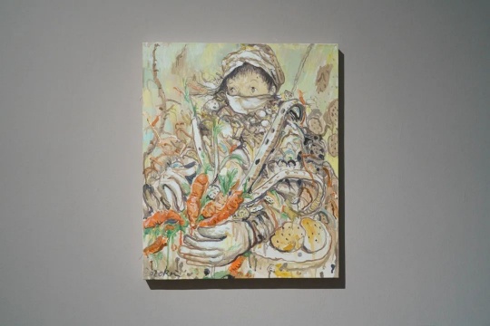 李继开 《口罩》 2020 布面丙烯 60×50cm
李继开 《口罩》 2020 布面丙烯 60×50cm