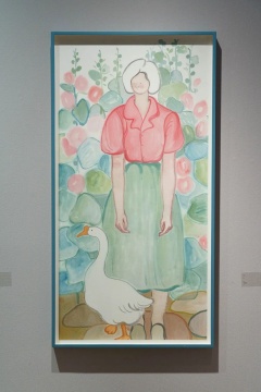 姚浩 《葵》 2020 纸本设色 140×69cm
姚浩 《葵》 2020 纸本设色 140×69cm