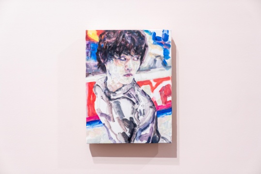 《练习(羽生结弦)》 板上油彩 30.9 × 22.9 cm 2018
《练习(羽生结弦)》 板上油彩 30.9 × 22.9 cm 2018