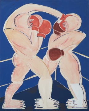 阿纳斯塔西娅·巴伊 《Boxer》200x160cm 布面油画 2020
阿纳斯塔西娅·巴伊 《Boxer》200x160cm 布面油画 2020