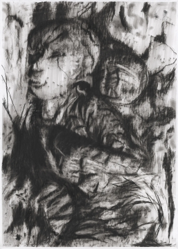 林舒《被杀害的市民》(1号)100x80cm 纸上炭笔 2020年(全新委任创作)
林舒《被杀害的市民》(1号)100x80cm 纸上炭笔 2020年(全新委任创作)