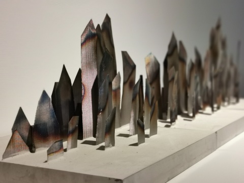 曹余露《城》40×30×30×3cm 金属网 2016
曹余露《城》40×30×30×3cm 金属网 2016