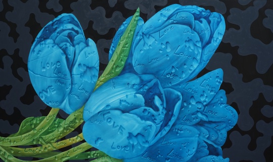 《郁金香 No.1》 200cmX120cm 布面油画 2020
《郁金香 No.1》 200cmX120cm 布面油画 2020