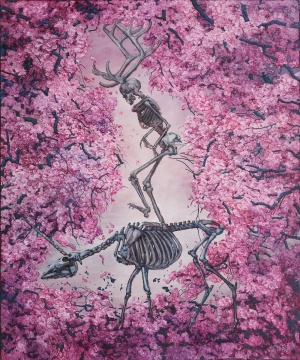 《踏花归来 No.1》 240cmX200cm 布面油画 2015 《踏花归来 No.1》 240cmX200cm 布面油画 2015