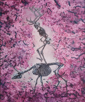 《踏花归来 No.1》  240cmX200cm  布面油画 2015