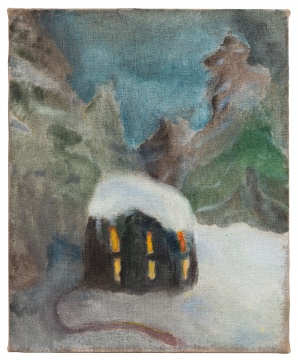《雪屋》53×65cm 布面油画 2020
《雪屋》53×65cm 布面油画 2020