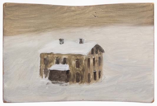 《房子》 23×15.5cm 木头上铅笔与油画 2004
《房子》 23×15.5cm 木头上铅笔与油画 2004