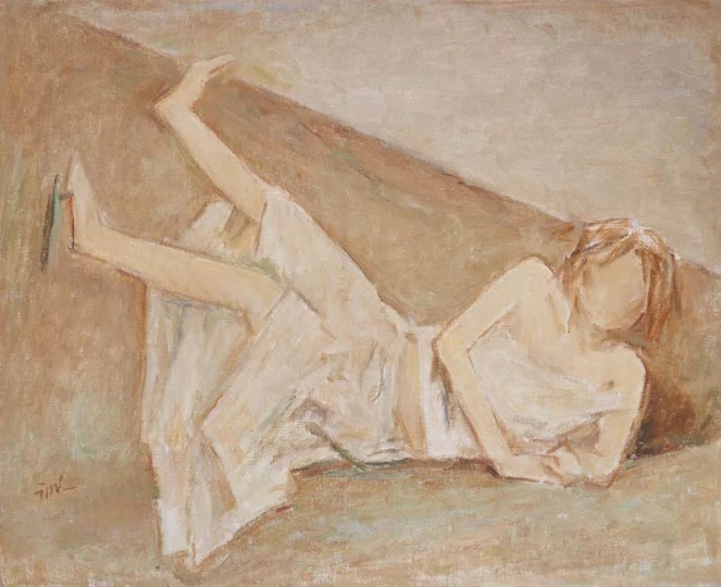 汪诚一 《阳光女孩之一》 54cm×65cm 布面油画 2007
