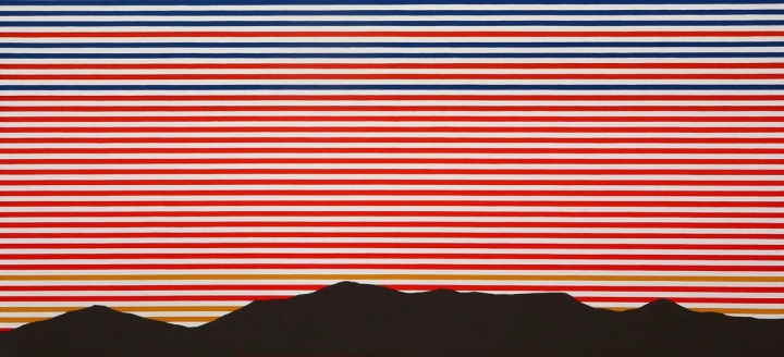 刘港顺《山河无尽》136×292cm 布面油画 2012
