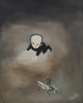 刘锋植 《小儿如蝌蚪》182×145cm 布面油画 2000
刘锋植 《小儿如蝌蚪》182×145cm 布面油画 2000