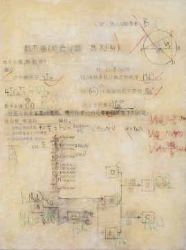 《无问对错》系列三 60 × 45cm 布面丙烯、油彩 2020
《无问对错》系列三 60 × 45cm 布面丙烯、油彩 2020