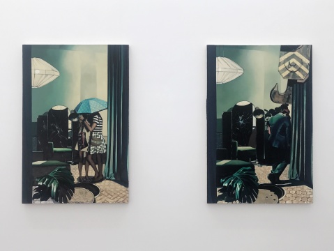左 《展厅--1》 150 x 100cm 布面油画 2020
右 《展厅--2》150 x 100cm 布面油画 2020
左 《展厅--1》 150 x 100cm 布面油画 2020
右 《展厅--2》150 x 100cm 布面油画 2020