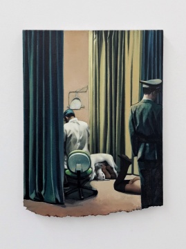 《医生,网红与警察》 52 x 40 cm 布面油画 2020
《医生,网红与警察》 52 x 40 cm 布面油画 2020