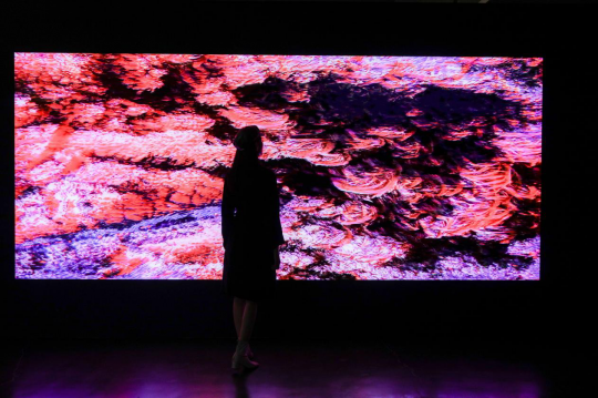 “非物质  再物质：计算机艺术简史”展览现场，UCCA尤伦斯当代艺术中心
