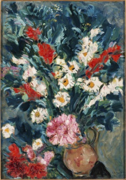 马克·夏加尔《花瓶》69.8×49.5cm 布面油画 1925
马克·夏加尔《花瓶》69.8×49.5cm 布面油画 1925