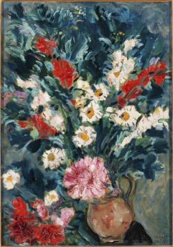 马克·夏加尔《花瓶》69.8×49.5cm 布面油画 1925 
