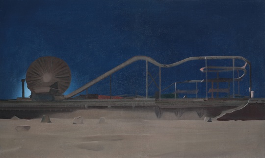 薛若哲 Highway1-Santa Monica 《一号公路圣塔莫尼卡》 30x50cm 布面油画 2020
