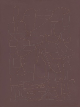 《普天乐》40x30cm 大漆、麻、木板 2020
《普天乐》40x30cm 大漆、麻、木板 2020