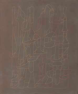 《泣颜回A》60x50cm 大漆、麻、木板 2019 《泣颜回A》60x50cm 大漆、麻、木板 2019