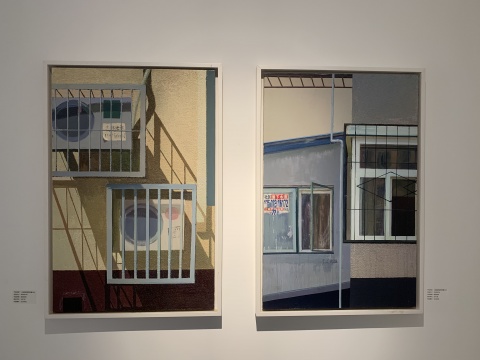 左 《流动的城市风景10》 90x60cm 综合材料 2017 右 《流动的城市风景15》 90x60cm 综合材料 2017 左 《流动的城市风景10》 90x60cm 综合材料 2017 右 《流动的城市风景15》 90x60cm 综合材料 2017