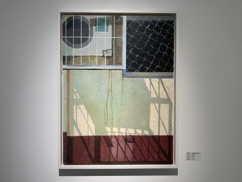 《流动的城市风景9》 80x60cm 综合材料 2017 《流动的城市风景9》 80x60cm 综合材料 2017
