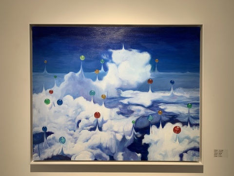 《云上乐园》100x80cm 布面丙烯 2019
《云上乐园》100x80cm 布面丙烯 2019