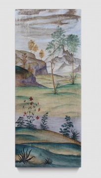 《风景画像-卢伊尼 01》 画182x75x8cm 、雕塑185x78x8cm 石膏上水彩 2020
《风景画像-卢伊尼 01》 画182x75x8cm 、雕塑185x78x8cm 石膏上水彩 2020